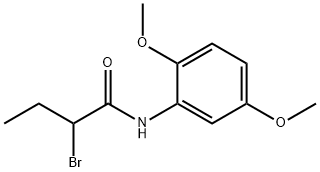 2-bromo-N-(2,5-dimethoxyphenyl)butanamide Struktur