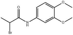 2-bromo-N-(3,4-dimethoxyphenyl)propanamide Struktur