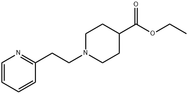 ethyl 1-(2-pyridin-2-ylethyl)piperidine-4-carboxylate Struktur