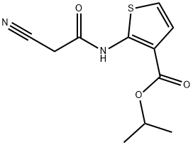 isopropyl 2-[(cyanoacetyl)amino]thiophene-3-carboxylate Struktur