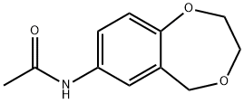 N-(2,3-dihydro-5H-1,4-benzodioxepin-7-yl)acetamide Struktur