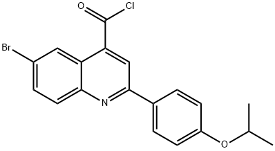 6-bromo-2-(4-isopropoxyphenyl)quinoline-4-carbonyl chloride Struktur