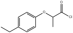 2-(4-ethylphenoxy)propanoyl chloride Struktur