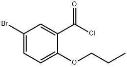 5-bromo-2-propoxybenzoyl chloride Struktur