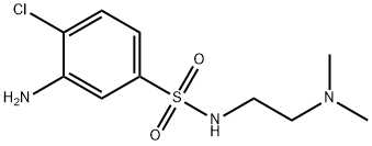 3-Amino-4-chloro-N-[2-(dimethylamino)ethyl]-benzenesulfonamide Struktur