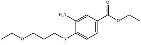 Ethyl 3-amino-4-[(3-ethoxypropyl)amino]benzoate Struktur