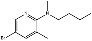 5-Bromo-N-butyl-N,3-dimethyl-2-pyridinamine Struktur