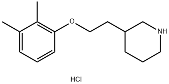 3-[2-(2,3-Dimethylphenoxy)ethyl]piperidinehydrochloride Struktur