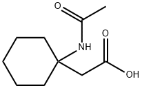 (1-Acetylamino-cyclohexyl)-acetic acid Struktur