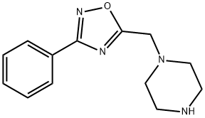 1-(3-Phenyl-[1,2,4]oxadiazol-5-ylmethyl)-piperazine Struktur