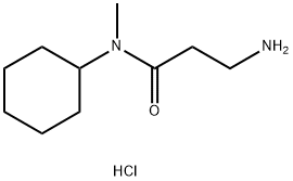 3-Amino-N-cyclohexyl-N-methylpropanamidehydrochloride Struktur