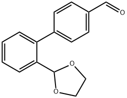 2'-(1,3-Dioxolan-2-yl)[1,1'-biphenyl]-4-carbaldehyde Struktur