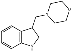 3-Morpholin-4-ylmethyl-2,3-dihydro-1H-indole Struktur