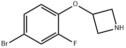 3-(4-Bromo-2-fluorophenoxy)azetidine Struktur