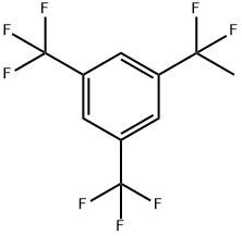 1-(1,1-Difluoroethyl)-3,5-bis-(trifluoromethyl)-benzene Struktur