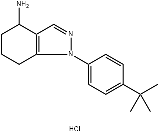 1H-indazol-4-amine, 1-[4-(1,1-dimethylethyl)phenyl]-4,5,6 Struktur