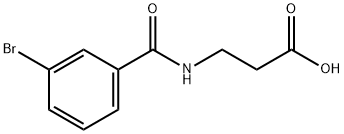 beta-alanine, N-(3-bromobenzoyl)- Struktur