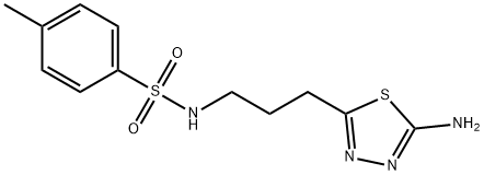 benzenesulfonamide, N-[3-(5-amino-1,3,4-thiadiazol-2-yl)pr Struktur