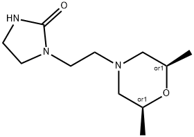 1-{2-[(cis)-2,6-Dimethylmorpholin-4-yl]-ethyl}imidazolidin-2-one Struktur