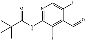 N-(5-Fluoro-4-formyl-3-iodopyridin-2-yl)pivalamide Struktur