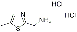 [(5-Methyl-1,3-thiazol-2-yl)methyl]amine dihydrochloride Struktur