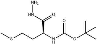 tert-Butyl [(1S)-1-(hydrazinocarbonyl)-3-(methylthio)propyl]carbamate Struktur