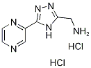 [(5-Pyrazin-2-yl-4H-1,2,4-triazol-3-yl)methyl]-amine dihydrochloride Struktur