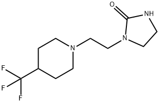 1-{2-[4-(Trifluoromethyl)piperidin-1-yl]-ethyl}imidazolidin-2-one Struktur