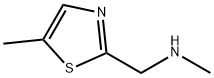 N-Methyl-1-(5-methyl-1,3-thiazol-2-yl)methanamine dihydrochloride Struktur