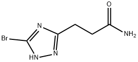 3-(3-Bromo-1H-1,2,4-triazol-5-yl)propanamide Struktur