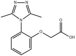 [2-(3,5-Dimethyl-[1,2,4]triazol-4-yl)-phenoxy]-acetic acid Struktur