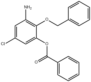 3-Amino-2-(benzyloxy)-5-chlorophenyl-benzenecarboxylate Struktur