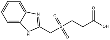 3-[(1H-Benzimidazol-2-ylmethyl)sulfonyl]-propanoic acid Struktur