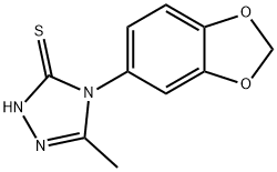 4-(1,3-Benzodioxol-5-yl)-5-methyl-4H-1,2,4-triazole-3-thiol Struktur