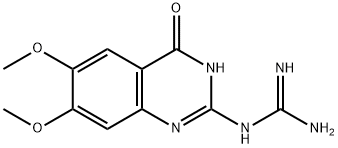 N-(6,7-Dimethoxy-4-oxo-1,4-dihydroquinazolin-2-yl)guanidine Struktur