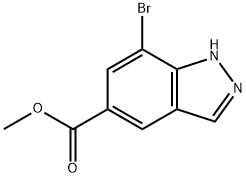 Methyl 7-bromo-1H-indazole-5-carboxylate Struktur