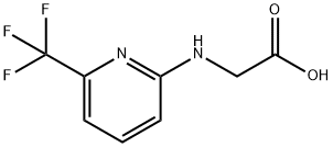 {[6-(TRIFLUOROMETHYL)PYRIDIN-2-YL]AMINO}ACETICACID Struktur