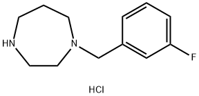 1-(3-FLUORO-BENZYL)-[1,4]DIAZEPANE DIHYDROCHLORIDE Struktur