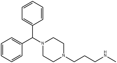 3-(4-BENZHYDRYL-1-PIPERAZINYL)-N-METHYL-1-PROPANAMINE Struktur