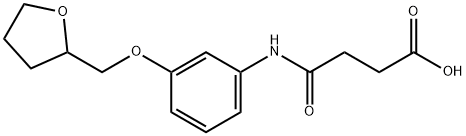 4-OXO-4-[3-(TETRAHYDRO-2-FURANYLMETHOXY)ANILINO]-BUTANOIC ACID Struktur