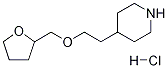 4-[2-(TETRAHYDRO-2-FURANYLMETHOXY)ETHYL]PIPERIDINE HYDROCHLORIDE Struktur