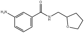 3-AMINO-N-(TETRAHYDRO-2-FURANYLMETHYL)BENZAMIDE Struktur