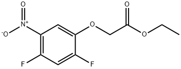 ethyl 2-(2,4-difluoro-5-nitrophenoxy)acetate Struktur