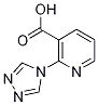2-(4H-1,2,4-トリアゾール-4-イル)ニコチン酸 化學(xué)構(gòu)造式