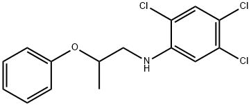 2,4,5-Trichloro-N-(2-phenoxypropyl)aniline Struktur