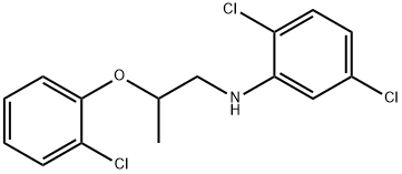 2,5-Dichloro-N-[2-(2-chlorophenoxy)propyl]aniline Struktur