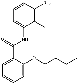 N-(3-Amino-2-methylphenyl)-2-butoxybenzamide Struktur