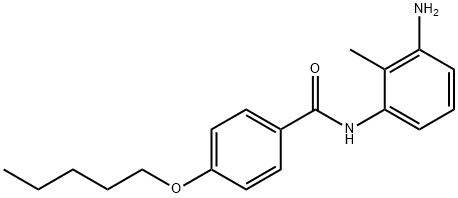 N-(3-Amino-2-methylphenyl)-4-(pentyloxy)benzamide Struktur