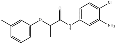 N-(3-Amino-4-chlorophenyl)-2-(3-methylphenoxy)-propanamide Struktur