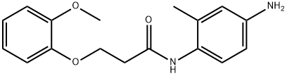 N-(4-Amino-2-methylphenyl)-2-(2-methoxyphenoxy)-propanamide Struktur